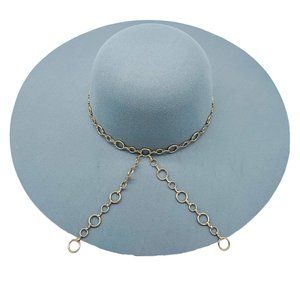 AUDREY-BABY BLUE FEDORA HAT